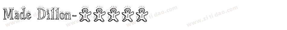 Made Dillon字体转换